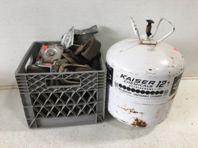 Refrigerant Can and Whole Crate Of Casters