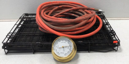 (1) Air Hose (1) Sheet Pan (2) Racks (1) Bulova Barometer