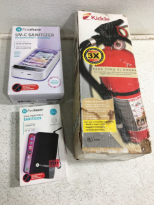 Fire Extinguisher and UV Sanitizer