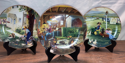 John Deer The Danbury Mint Collectable Plates (3)