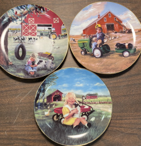 John Deer- The Danbury Mint Collectable Plates (3)