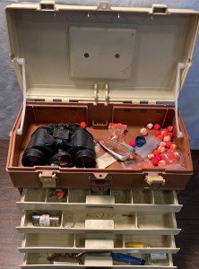 Bushnell Insta Focus Binoculars, Plano Tackle Box & More