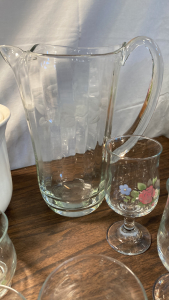 Kitchen Items- Stonewear Containers. Drinking Glasses, Decortive Plates & More