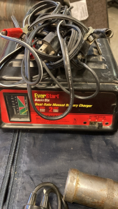Battery charger, flashlight, Propane Heater