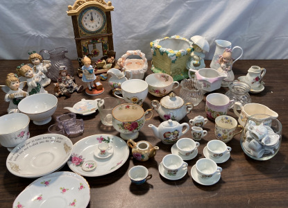 Knick Nacks- Tea Sets, Angles, Glass Baskets & More