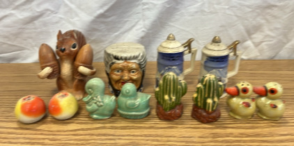 Assorted Salt And Pepper Shakers