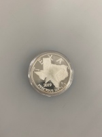 2019 1 Troy Ounce Silver Round Cowboy