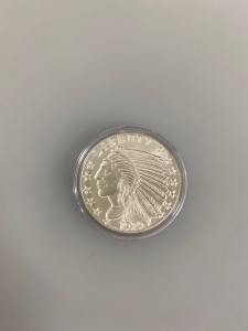 1929 1 Troy Ounce Silver Round Indian Chief