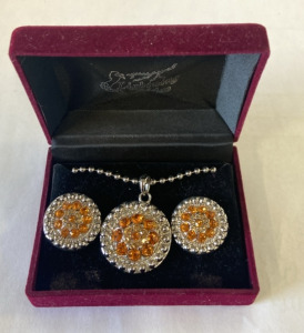 Lightning Ridge Earring & Necklace Set