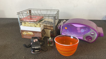 Easy Bake Oven, Avon 1937 Ceramic Cord, Car Phone and More