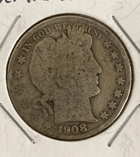 1908-O Barber Liberty Head Silver Half Dollar