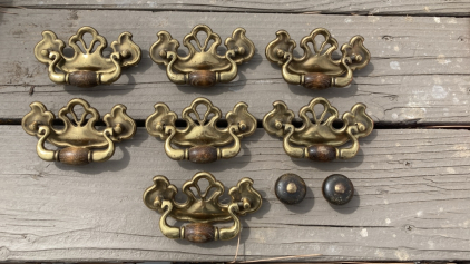 (7) Brass Drawer Handles