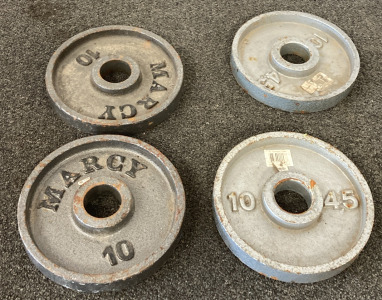 (4) 10 Lb Weights