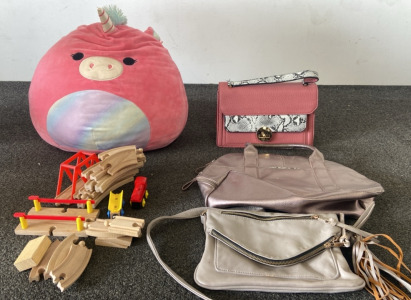 Squishmallow, Kids Toy, (3) Purses