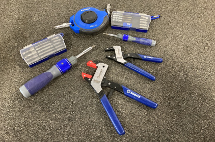 Kobalt Tape Measurer, Kobalt Drill Bits, Kobalt Magnum Grip Pliers