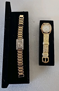 (2) Gold Collored Watches