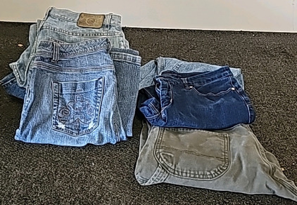 Jeans Sizes 34x34 And Smaller