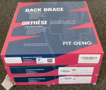 (3) XL Fit Geno Back Brace