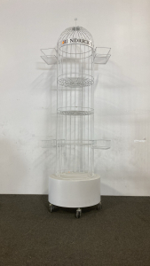 Hendricks Large Wire Bird Cage Look Display