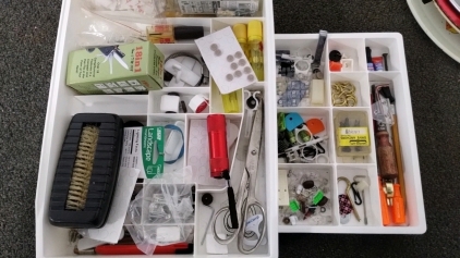 Kitchenware Including Pie Plates Holiday Serving Trays, Spinning Cake Decorating Tray Including Utilities Drawers