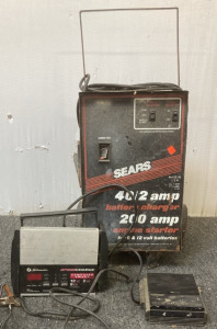 (1)Sears AMP, (1) Schumacher AMP, (1) Sentrek 80w+80w BB11