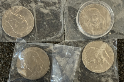 (1) 1976 D US Eisenhower Dollar Coin, (1) 1972 P US Eisenhower Dollar Coin,(1) 1976 P Eisenhower Dollar Coin Type 2, (1) 1972 D US Eisenhower Dollar Coin