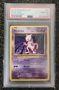 2016 Mewtwo Pokémon XY Evolutions PSA Graded Gem Mint 10