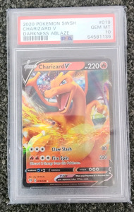 2020 Charizard V Darkness Ablaze PSA Graded Gem Mint 10