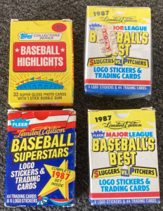 (1) Box Of Limited Edition Baseball Superstars (1) Box of Collectible Baseball Cards (2) Limited Edition Baseball Best Sluggers & Pitchers