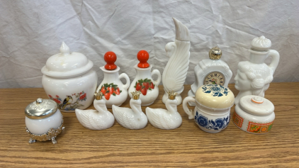 Avon White Glass Collectibles