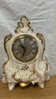 Porcelain Clock By Lanshire, Powers On