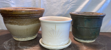 Pottery Plant Pots (3)