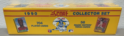 Unopened Score 1990 704 Card Collector Set W/ 56 Magic Motion Trivia Cards