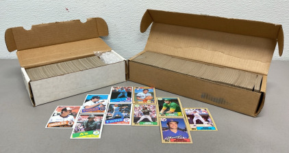 Set Of (500+) 1985 Topps MLB Collectible Cards (600+) 1987 Topps MLB Collectible Baseball Cards