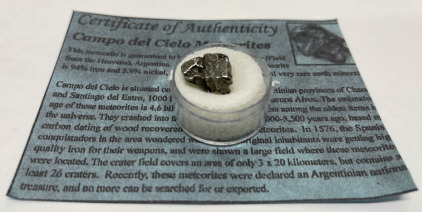 5.27 Grams Meteorite-Space Rock W/ COA