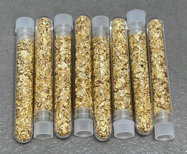 (8) Bottles Of Gold Flake/Leaf Gold