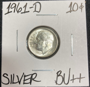 1961-D BU++ Silver Roosevelt Dime
