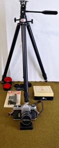 (1) STAR-D. Professional D-26, Telescoping Tripod, (1) Pentax Spotmatic Camera & More