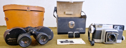 (1) Pair, Jamaica 7 x 35 Binoculars W/ Case & (1) Minolta Autopak 800 Camera W/ Case