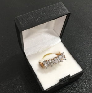 Cubic Z, 14k Gold Plated Ring