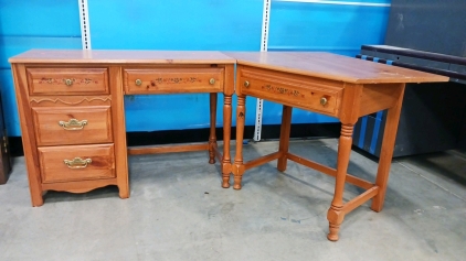 2-Piece Wooden Corner Desk