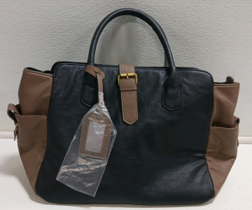 JustFab Black/Tan Purse