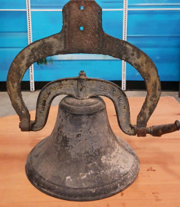 Antique Cast Iron Bell 14" Around