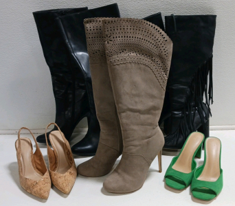 (5) Just Fab Boots & High-heeled Shoes Sz9