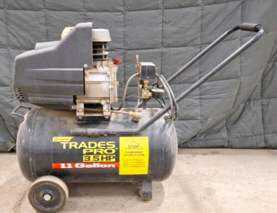 (1) Trades Pro 11 Gallon Air Compressor W/ Wheels. In Specialty On SP-8