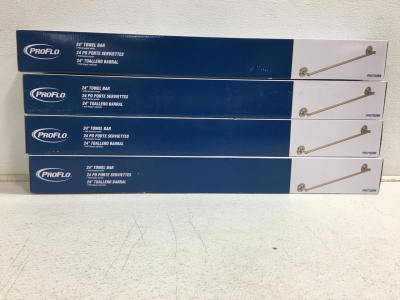 ProFlo 24&rdquo; Towel Bar Brushed Nickel (4)