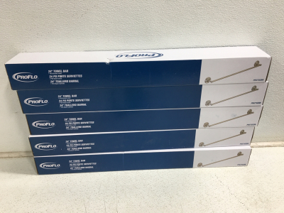ProFlo 24&rdquo; Towel Bars Brushed Nickel (5)