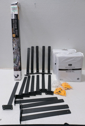 (16) Floating Shelf Brackets 16in. W/Screws Included (1) Hot T5 UVB Light & Depends For Men