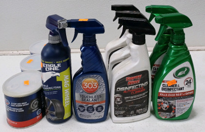 (3) Hi-Temp Disc Brake Wheel Bearing Grease (1) Triple Cleaning Foam (1) Touchless Sealant & More