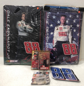 (2)Dale Earnhardt Posters (1) Magnet (1) Action Figure & More